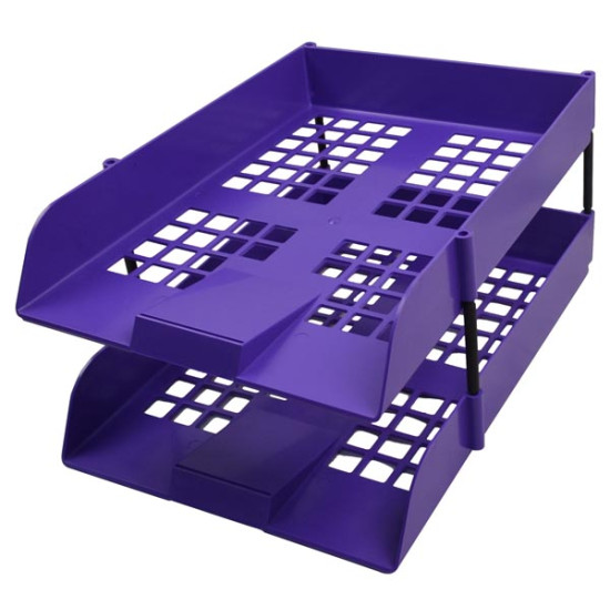 LETTER TRAY - SET 2PK + RISERS NEXX PURPLE