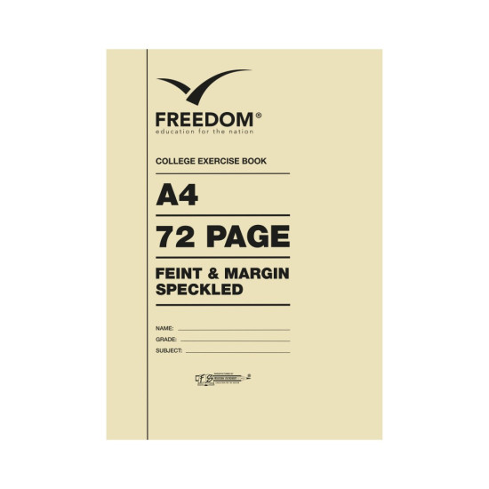 72 pages A4 College Books F/M Speckled